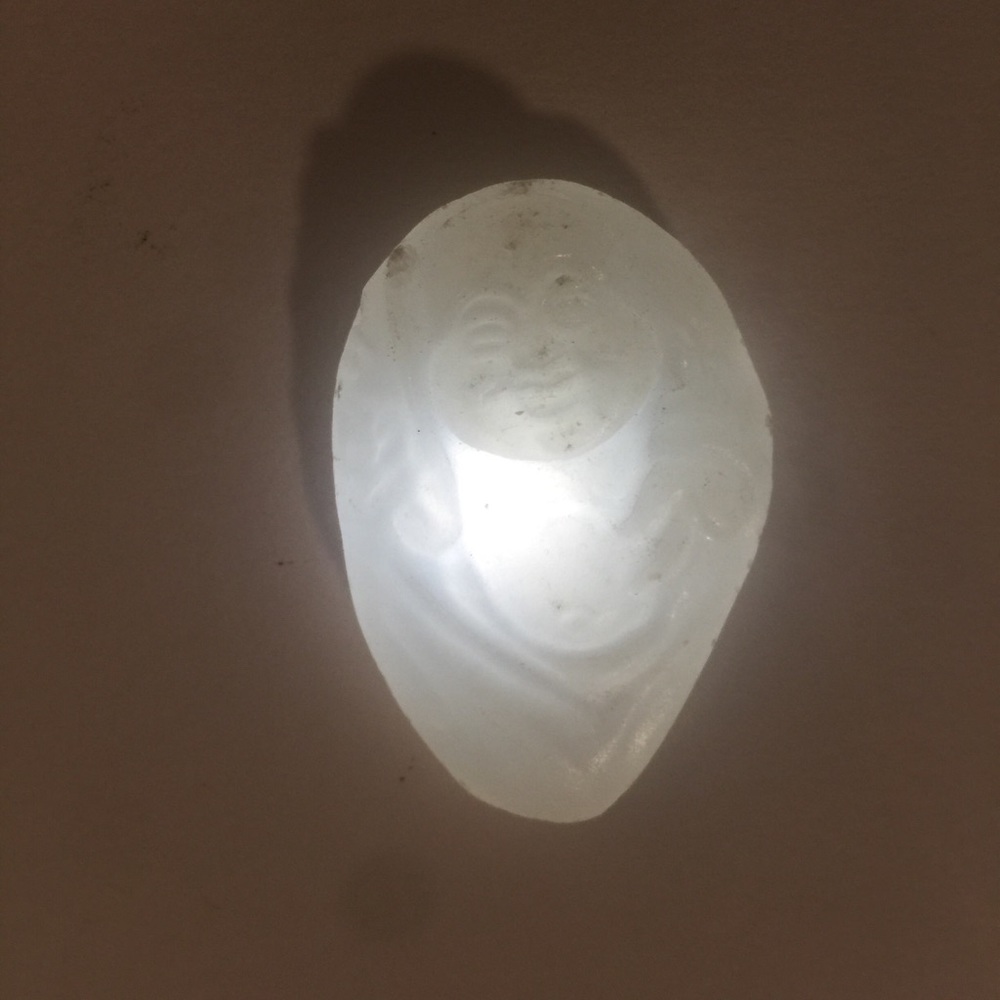 Budda Faux Jade Amulet Hand Carved